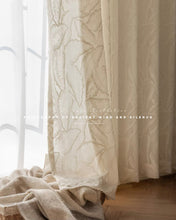 Load image into Gallery viewer, 【オーダー可】Vintage Fern Relief Voile Curtain ヴィンテージフェルンレリーフカーテン
