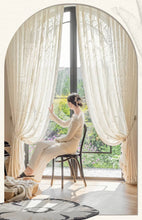Load image into Gallery viewer, 【オーダー可】Vintage Fern Relief Voile Curtain ヴィンテージフェルンレリーフカーテン

