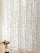 Load image into Gallery viewer, 【オーダー可】Vintage Fern Relief Voile Curtain ヴィンテージフェルンレリーフカーテン
