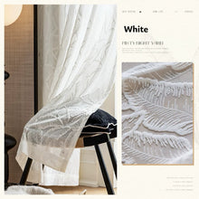 Load image into Gallery viewer, 【オーダー可】Vintage Fern Relief Voile Curtain ヴィンテージフェルンレリーフカーテン
