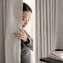 Load image into Gallery viewer, 【オーダー可】Wave Mist Chenille Curtainシェニール水波織遮光カーテン
