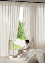 Load image into Gallery viewer, 【オーダー可】Cashmere Stripe Sheer Curtain カシミアタッチストライプシアー
