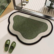 画像をギャラリービューアに読み込む, Olive Vintage Diatomite Mat オリーブ珪藻土マット

