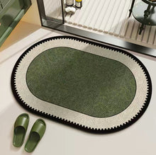 画像をギャラリービューアに読み込む, Olive Vintage Diatomite Mat オリーブ珪藻土マット

