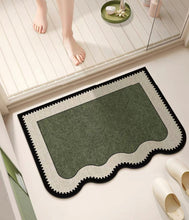 画像をギャラリービューアに読み込む, Olive Vintage Diatomite Mat オリーブ珪藻土マット
