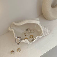 画像をギャラリービューアに読み込む, 貝殻モチーフジュエリートレイ Ceramic Seashell Jewelry Tray
