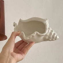 画像をギャラリービューアに読み込む, 貝殻モチーフジュエリートレイ Ceramic Seashell Jewelry Tray
