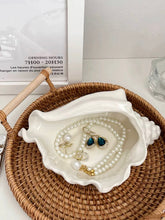 画像をギャラリービューアに読み込む, 貝殻モチーフジュエリートレイ Ceramic Seashell Jewelry Tray
