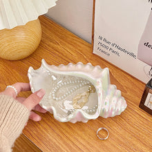 画像をギャラリービューアに読み込む, 貝殻モチーフジュエリートレイ Ceramic Seashell Jewelry Tray
