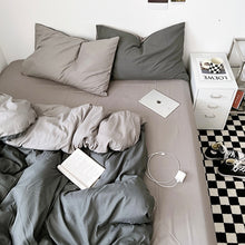 Load image into Gallery viewer, Two-color Simple Bedding Set Ver.2 二色シンプル寝具カバーセットVer.2
