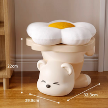 Load image into Gallery viewer, Bear Low Stool/Bedside Table ベアスツール/ベッドサイドテーブル

