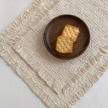 画像をギャラリービューアに読み込む, Ivory Fringed Weave Mat アイボリーフリンジ織りマット
