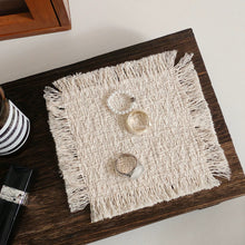 画像をギャラリービューアに読み込む, Ivory Fringed Weave Mat アイボリーフリンジ織りマット
