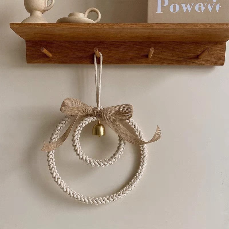 Handwoven Round Wind Chime 手編みのラウンドチャイム