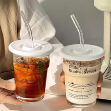 画像をギャラリービューアに読み込む, Recipe Lettering Flared Glass Cup レシピ風反り口グラス
