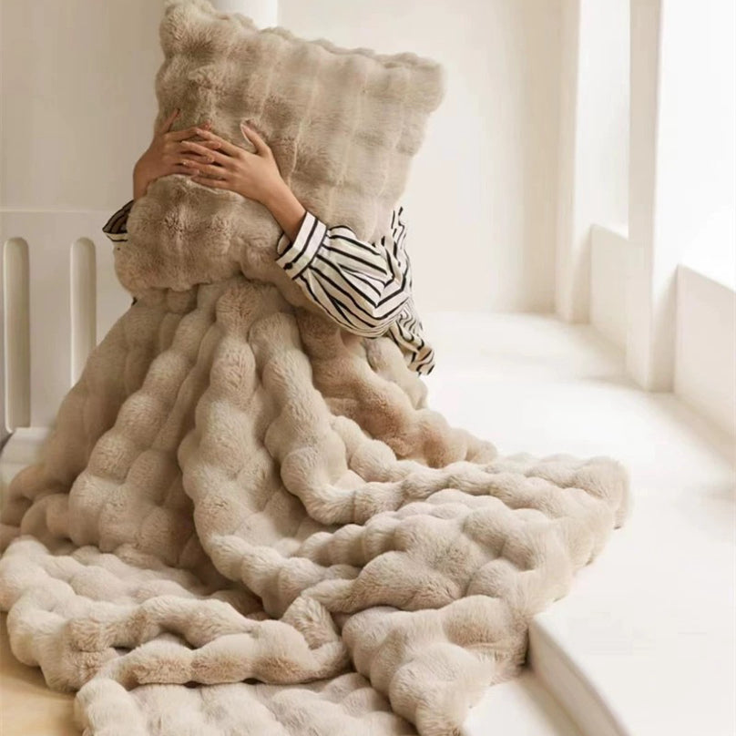 六畳の憩 Marshmallow Fur Thick Blanket マシュマロファー