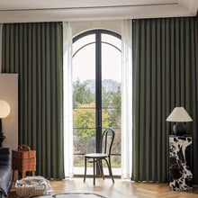 画像をギャラリービューアに読み込む, 【オーダー可】Chenille Black Edged Shading Curtain シェニール織黒縁遮光カーテン
