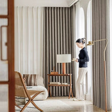画像をギャラリービューアに読み込む, 【オーダー可】Chenille Black Edged Shading Curtain シェニール織黒縁遮光カーテン
