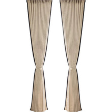 画像をギャラリービューアに読み込む, 【オーダー可】Chenille Black Edged Shading Curtain シェニール織黒縁遮光カーテン
