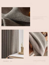 画像をギャラリービューアに読み込む, 【オーダー可】Chenille Black Edged Shading Curtain シェニール織黒縁遮光カーテン
