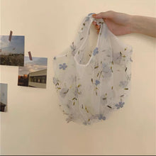 画像をギャラリービューアに読み込む, Sheer Flower Embroidery Handbag シアー花刺繍バッグ
