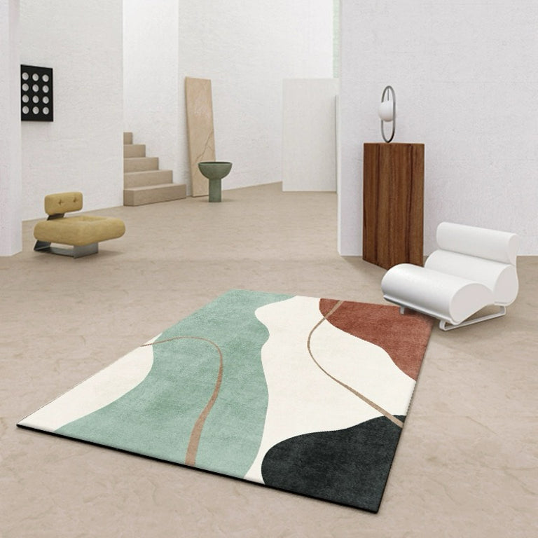 六畳の憩 12Design Modern Art Square Carpet モダンアートスクエアカーペット12種