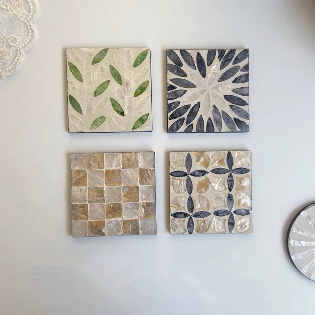 6design Natural Shell Coaster 天然シェルコースター