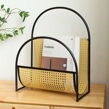 Load image into Gallery viewer, Rattan Design Magazine Rack Ver.2 ラタンデザインのマガジンラックVer.2
