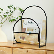 Load image into Gallery viewer, Rattan Design Magazine Rack Ver.2 ラタンデザインのマガジンラックVer.2
