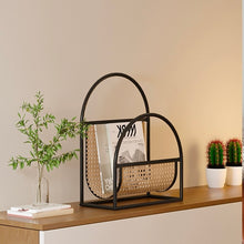 Load image into Gallery viewer, Rattan Design Magazine Rack Ver.2 ラタンデザインのマガジンラックVer.2
