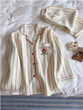 画像をギャラリービューアに読み込む, ゆるかわストライプルームウェア Cute Striped Room Wear Set
