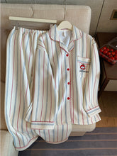 画像をギャラリービューアに読み込む, ゆるかわストライプルームウェア Cute Striped Room Wear Set
