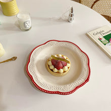 画像をギャラリービューアに読み込む, French Embossed Flower Plate 浮き彫りフラワープレート
