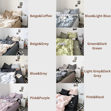 Load image into Gallery viewer, Two-color Simple Bedding Set Ver.2 二色シンプル寝具カバーセットVer.2
