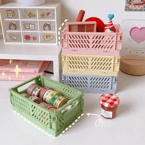 Colorful Storage Baskets 多彩な収納バスケット（7色展開）