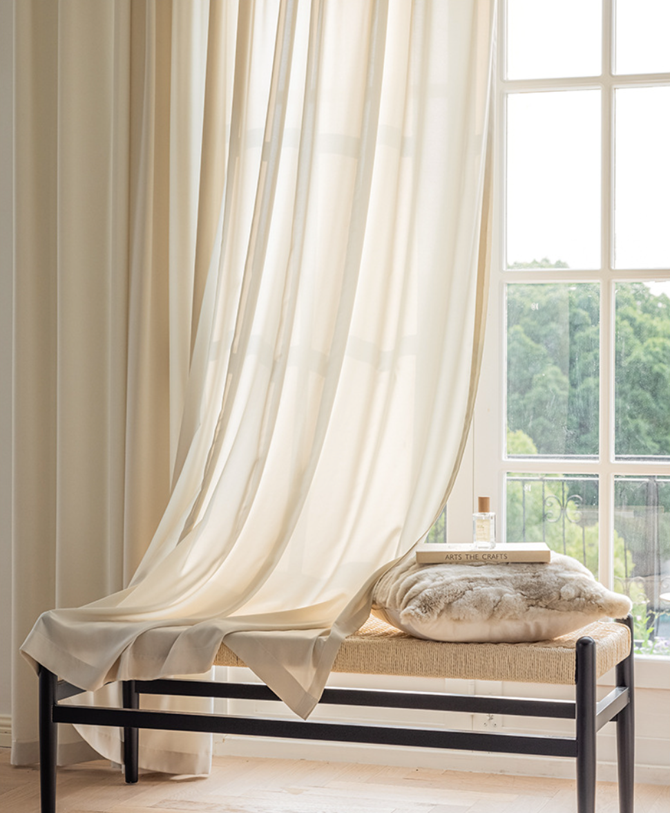 六畳の憩【オーダー可】Crown Yarn Lace Curtain クラウンヤーン