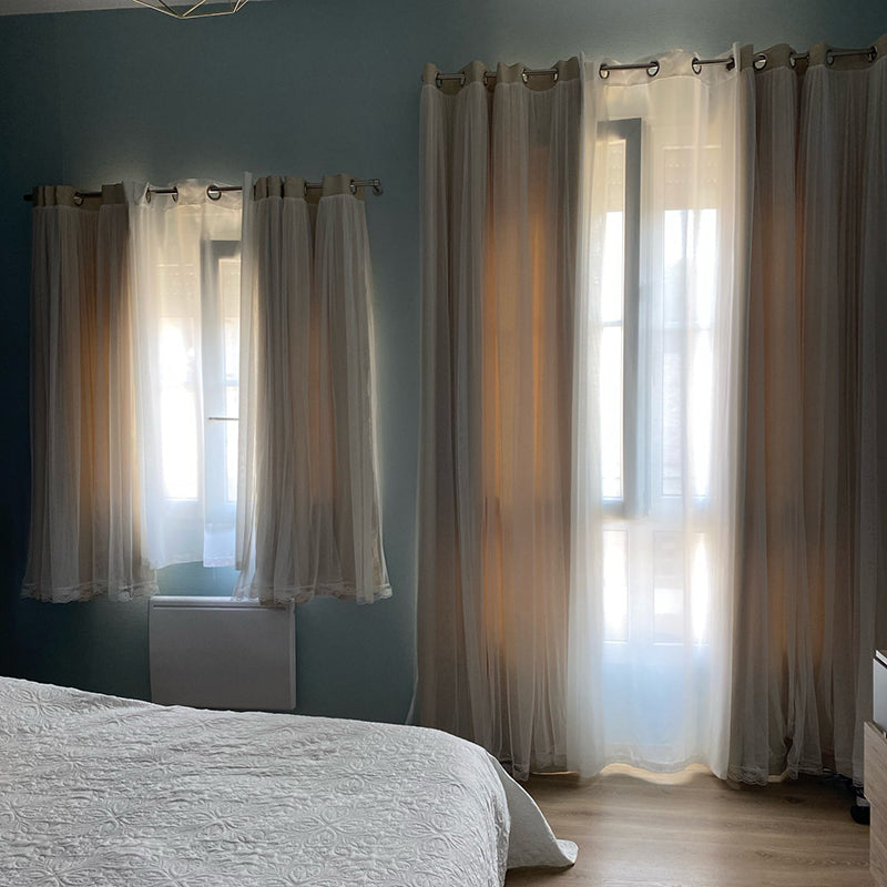 六畳の憩【オーダー可】Romantic Princess Double Layer Curtain