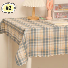 Load image into Gallery viewer, Korean Gingham Plaid Tablecloth ギンガムチェック柄テーブルクロス
