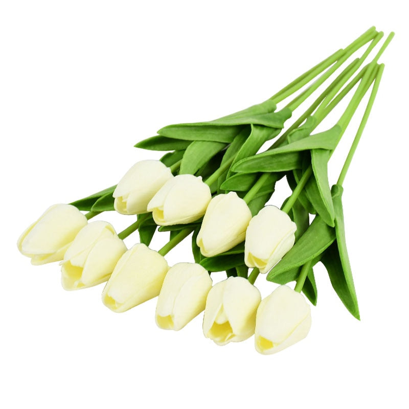 六畳の憩 10PCS Artificial Tulip Bouquet チューリップのブーケ（8色展開