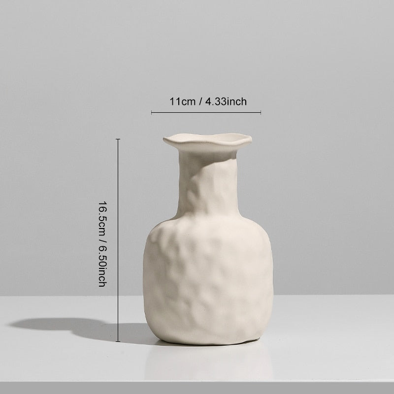 Nordic Ceramic Art Vase 北欧風陶磁器アート花瓶
