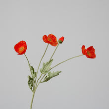 画像をギャラリービューアに読み込む, Artificial Silk Poppy リアルな造花ポピー
