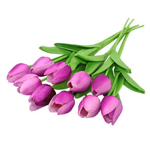 Load image into Gallery viewer, 10PCS Artificial Tulip Bouquet チューリップのブーケ（8色展開
