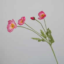 画像をギャラリービューアに読み込む, Artificial Silk Poppy リアルな造花ポピー
