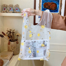 画像をギャラリービューアに読み込む, Sheer Flower Embroidery Handbag シアー花刺繍バッグ
