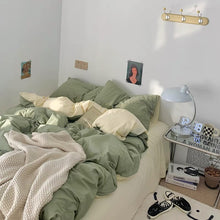 Load image into Gallery viewer, Two-color Simple Bedding Set 二色シンプル寝具カバーセット
