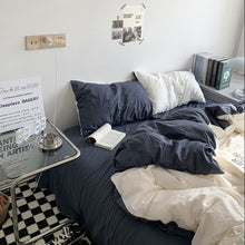 Load image into Gallery viewer, Two-color Simple Bedding Set 二色シンプル寝具カバーセット
