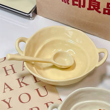 Load image into Gallery viewer, Irregular Ceramic Soup Bowl 両耳のスープボウル
