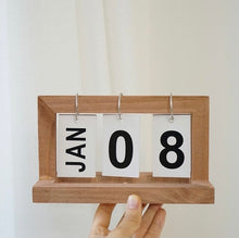 画像をギャラリービューアに読み込む, Wooden Calendar Ornament 木製カレンダースタンド
