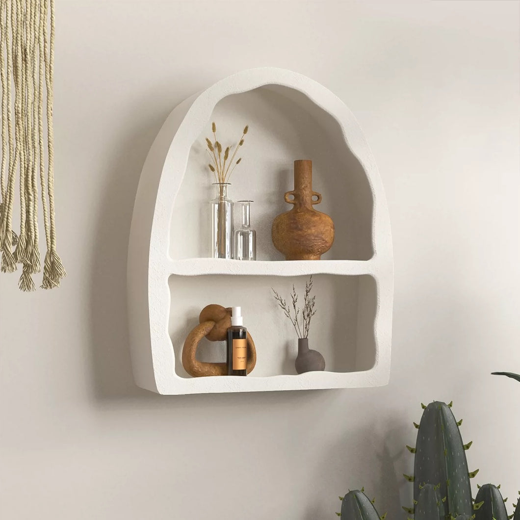Nordic Fan-shaped Shelf 北欧風扇形の物置棚