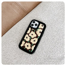 Load image into Gallery viewer, Plush Embroidered Flower iPhone Case モコモコ刺繍の花iPhoneケース
